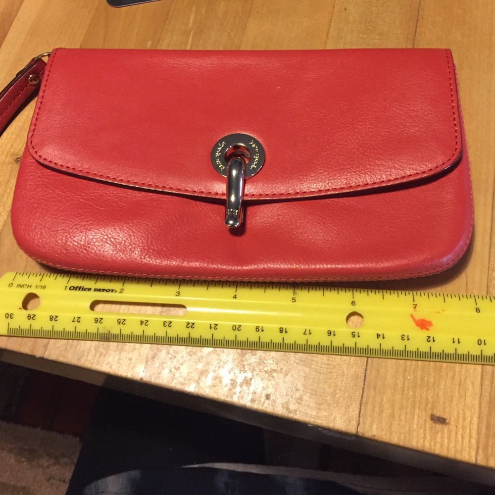 Red Kate Spade wristlet.